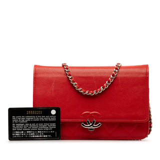 CC Lambskin Wallet on Chain