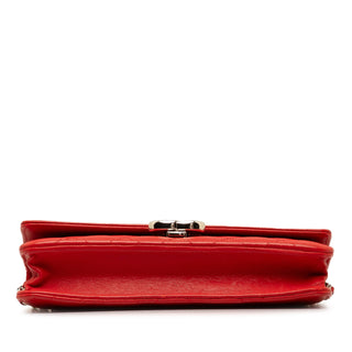 CC Lambskin Wallet on Chain