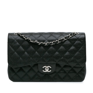 Jumbo Classic Caviar Double Flap