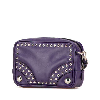 Mini Leather Studded Camera Bag