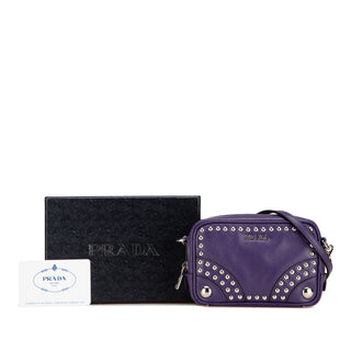 Mini Leather Studded Camera Bag