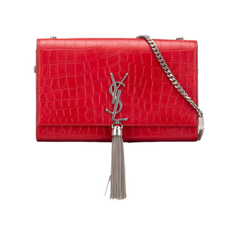 Medium Embossed Kate Tassel Crossbody