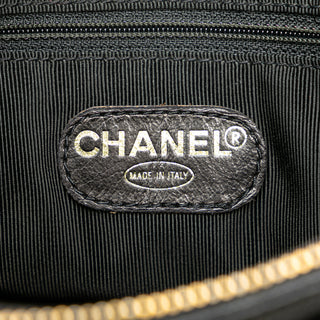Embroidered Caviar Logo Shoulder Bag
