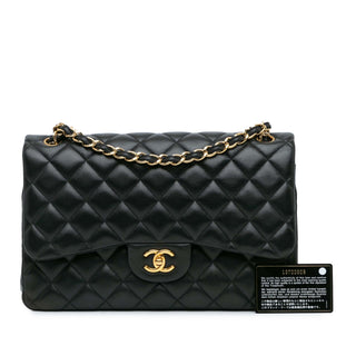 Jumbo Classic Lambskin Double Flap