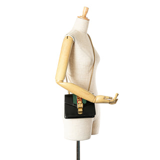 Mini Sylvie Leather Chain Crossbody Bag