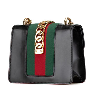 Mini Sylvie Leather Chain Crossbody Bag