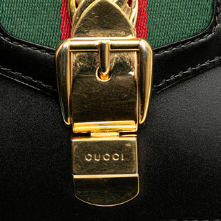 Mini Sylvie Leather Chain Crossbody Bag