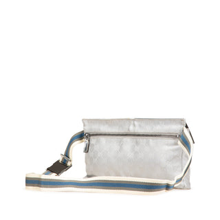GG Canvas Web Double Pocket Belt Bag