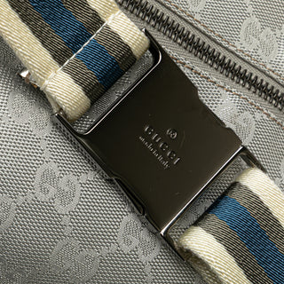 GG Canvas Web Double Pocket Belt Bag