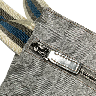 GG Canvas Web Double Pocket Belt Bag