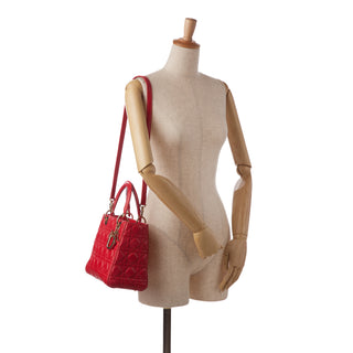Medium Lambskin Cannage Lady Dior