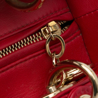 Medium Lambskin Cannage Lady Dior