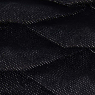Small Pleated Denim Scale Effect Turtle Flap