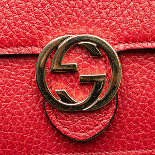 Leather Interlocking G Dollar Wallet on Chain