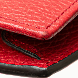 Leather Interlocking G Dollar Wallet on Chain