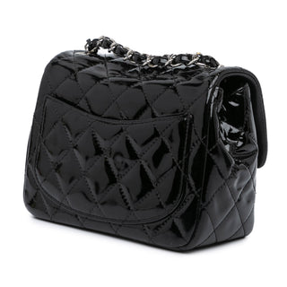 Mini Square Classic Patent Single Flap