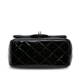 Mini Square Classic Patent Single Flap
