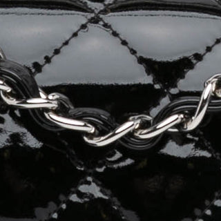 Mini Square Classic Patent Single Flap