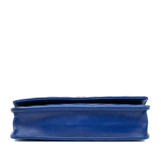 Lambskin Chevron Trendy Wallet On Chain