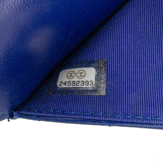 Lambskin Chevron Trendy Wallet On Chain